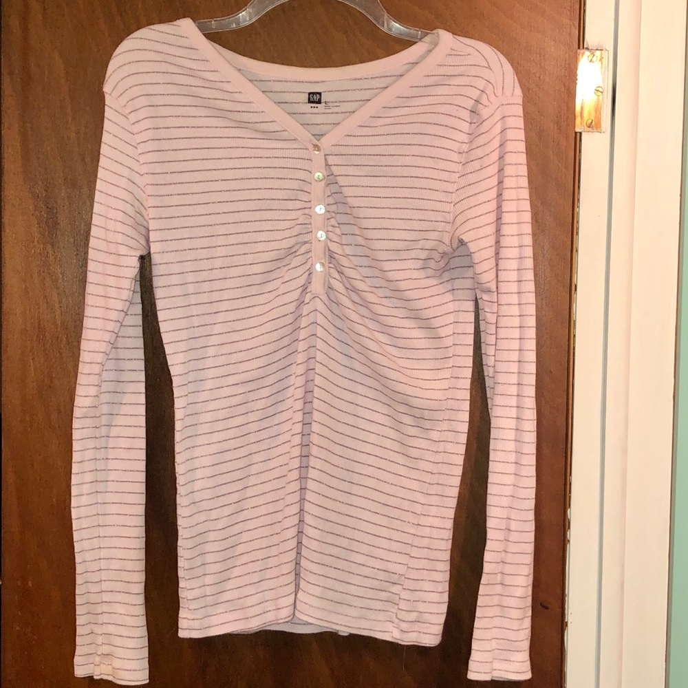GAP Long Sleeve Striped Top